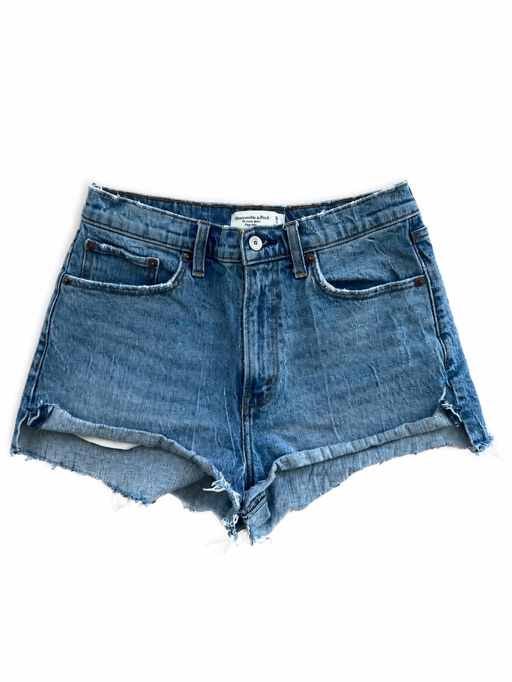 Abercrombie & Fitch Curve Love The Mom Short – High Rise Denim, Size 28/6